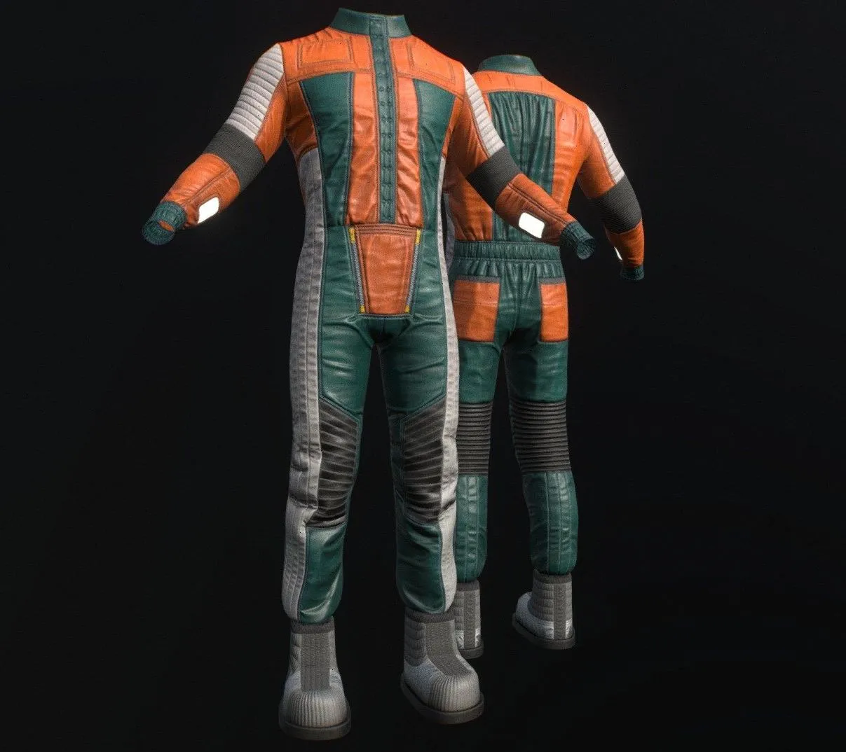 PBR Game 3D Models – Male Sci Fi Astronaut Suit