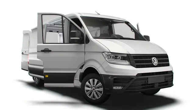 PBR Game 3D Models – MAN TGE Panel Van L2H1 HQ Interior 2023