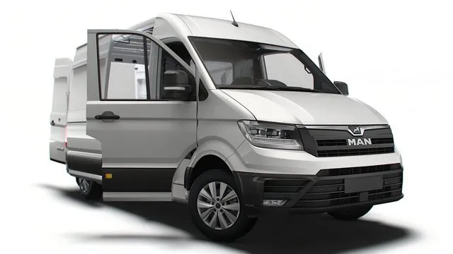 PBR Game 3D Models – MAN TGE Panel Van L2H2 HQ Interior 2023