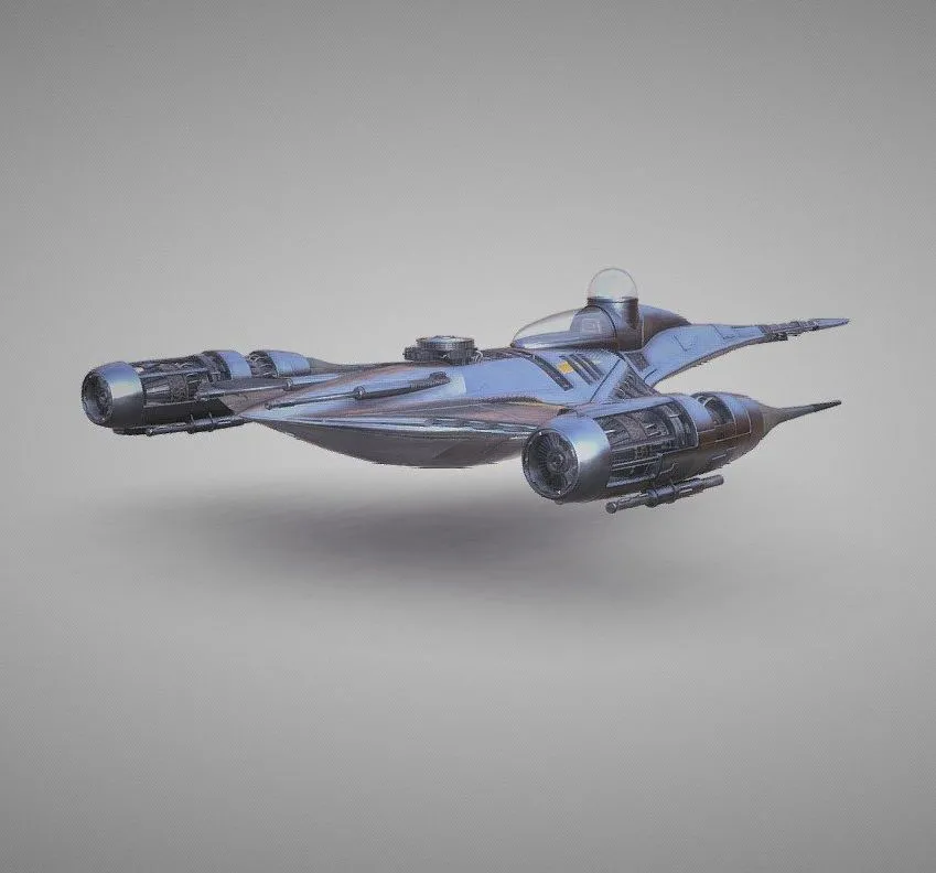PBR Game 3D Models – Mandos Spaceship N1 Naboo Starfighter