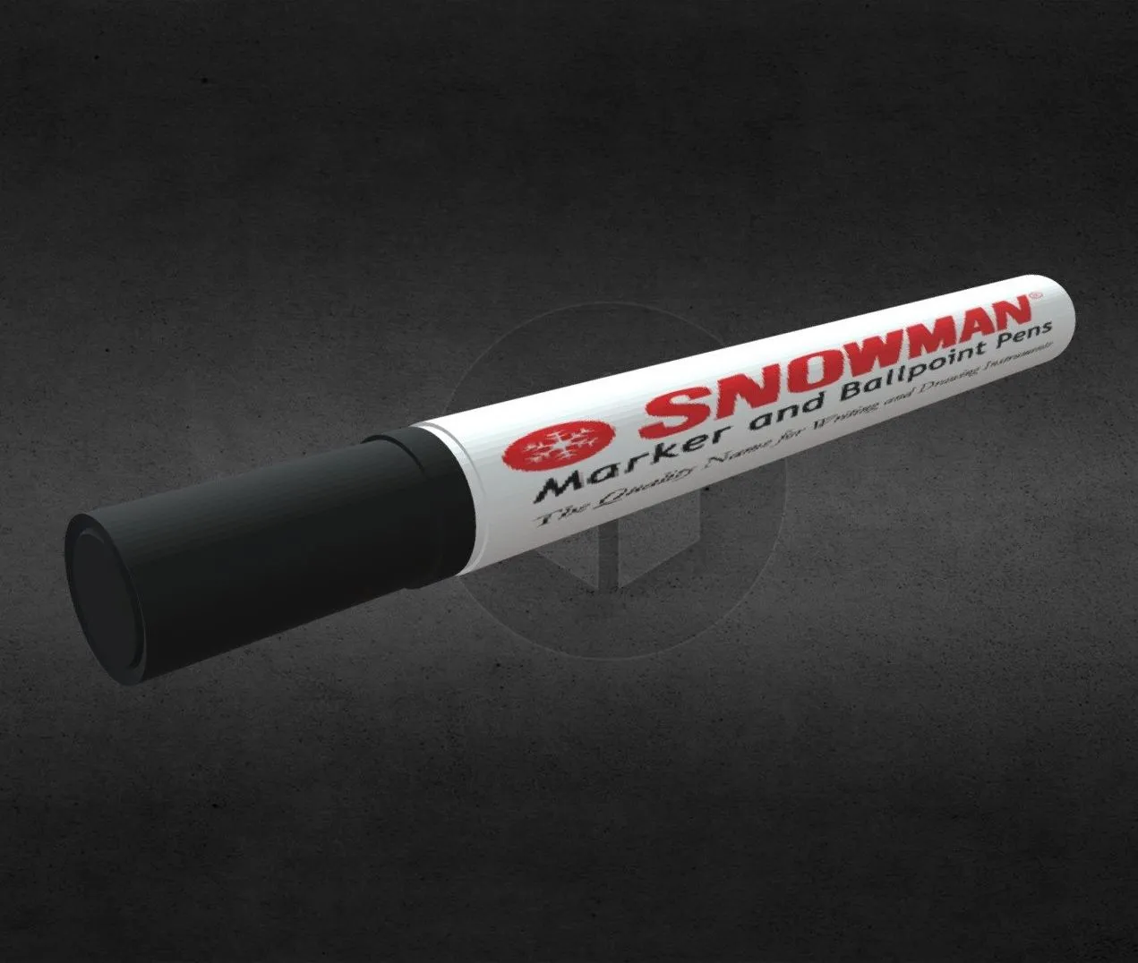 PBR Game 3D Models – Marker Spidol Snowman