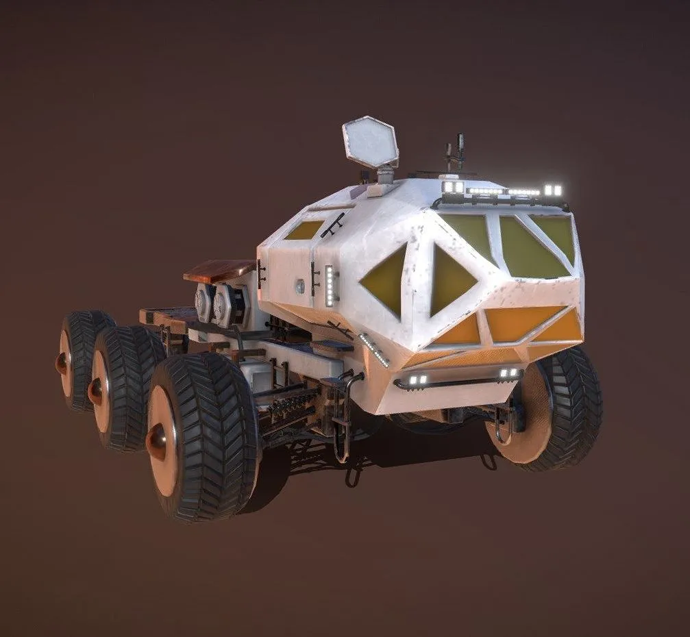 PBR Game 3D Models – Martian Rover