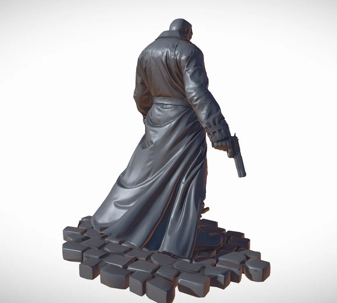 PBR Game 3D Models – Marv Sin City Clay Render