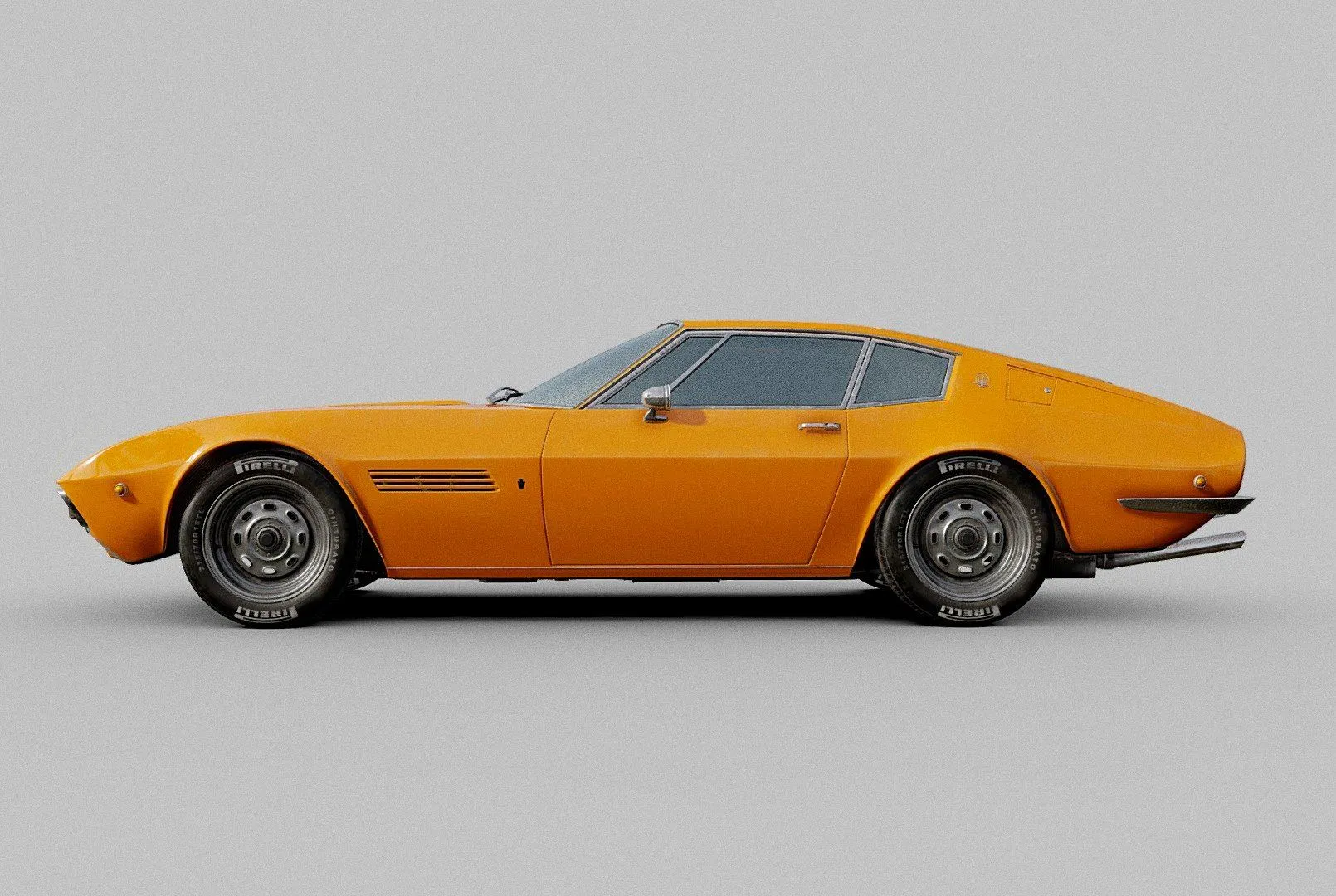 PBR Game 3D Models – Maserati Ghibli Ss 1972