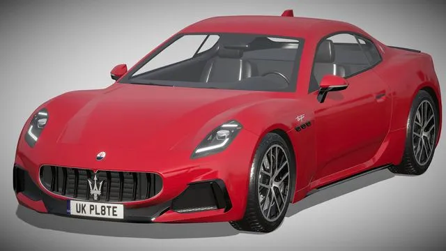 PBR Game 3D Models – Maserati Gran Turismo Trofeo 2023