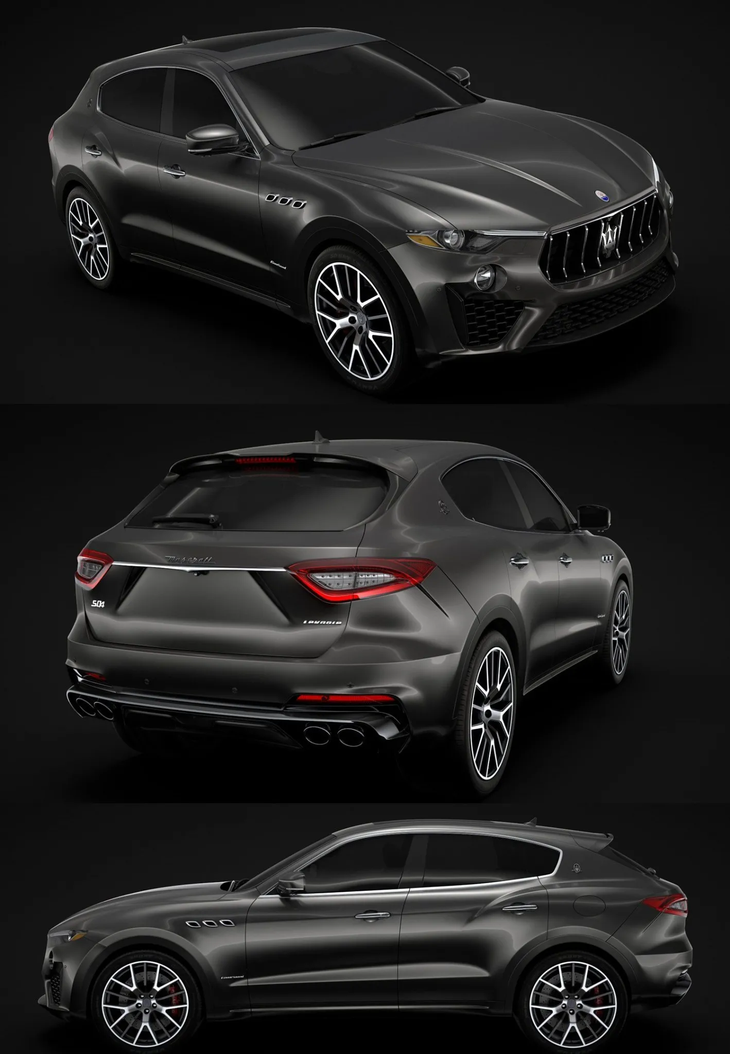 PBR Game 3D Models – Maserati Levante S Q4 GranSport 2019