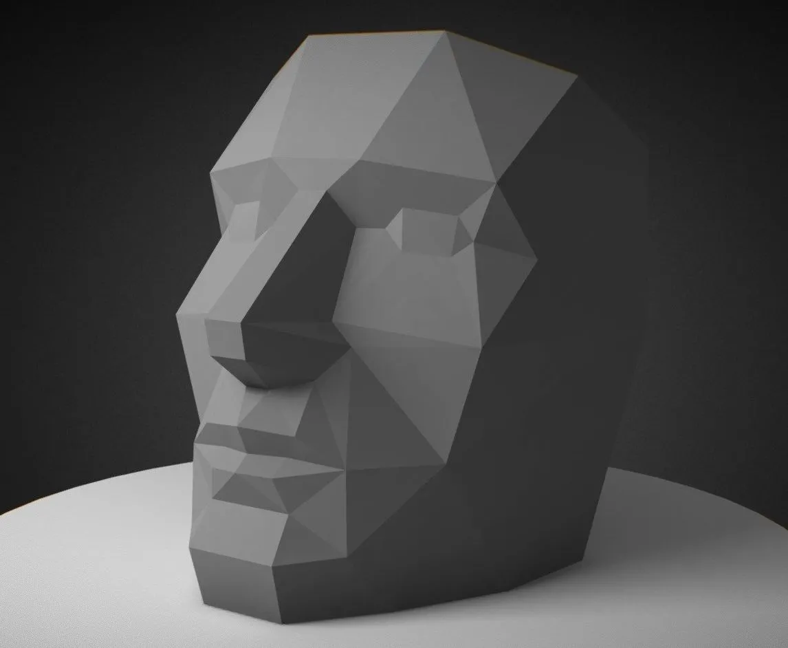 PBR Game 3D Models – Mask 3D Papercraft Model