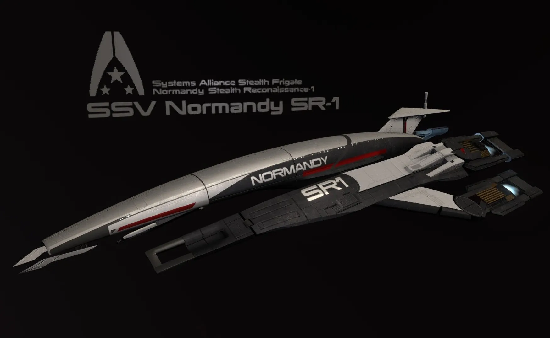 PBR Game 3D Models – Mass Effect Ssv Normandy Sr 1