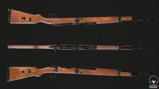 PBR Game 3D Models – Mauser Karabiner 98k