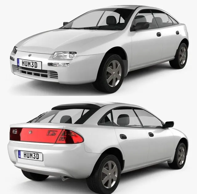PBR Game 3D Models – Mazda 323 (Familia) 1994
