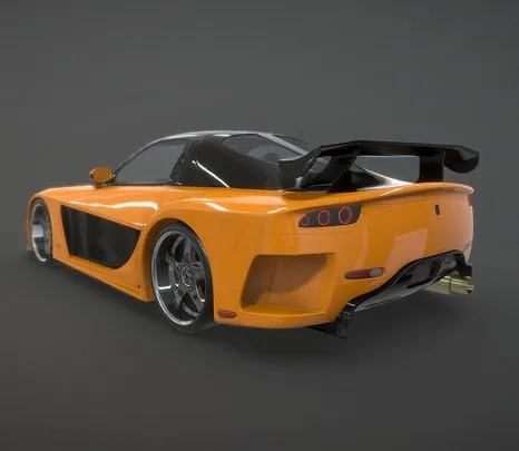 PBR Game 3D Models – Mazda Rx 7 Veilside