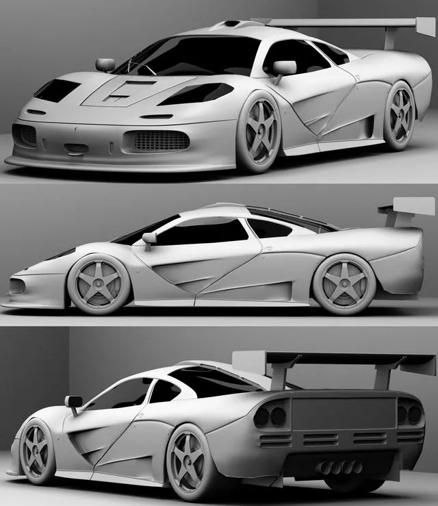PBR Game 3D Models – MCLAREN F1 GTR