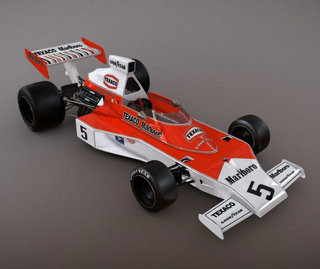 PBR Game 3D Models – Mclaren M23 4 Emerson Fittipaldi