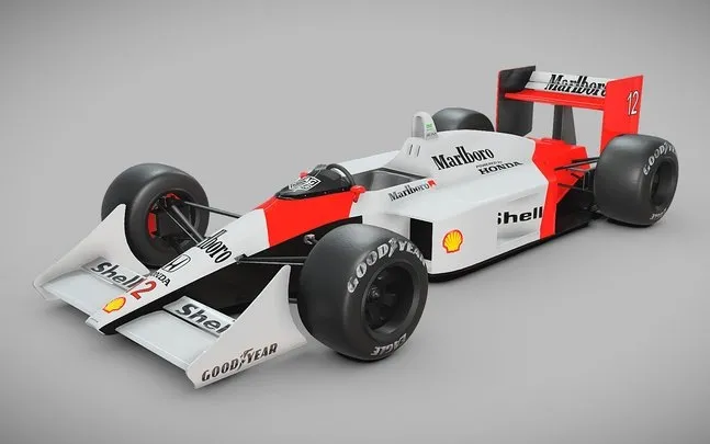 PBR Game 3D Models – Mclaren MP44 F1 Car (1988)