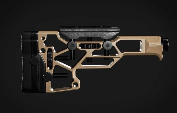 PBR Game 3D Models – MDT SRS- Skeleton Rifle Buttstock