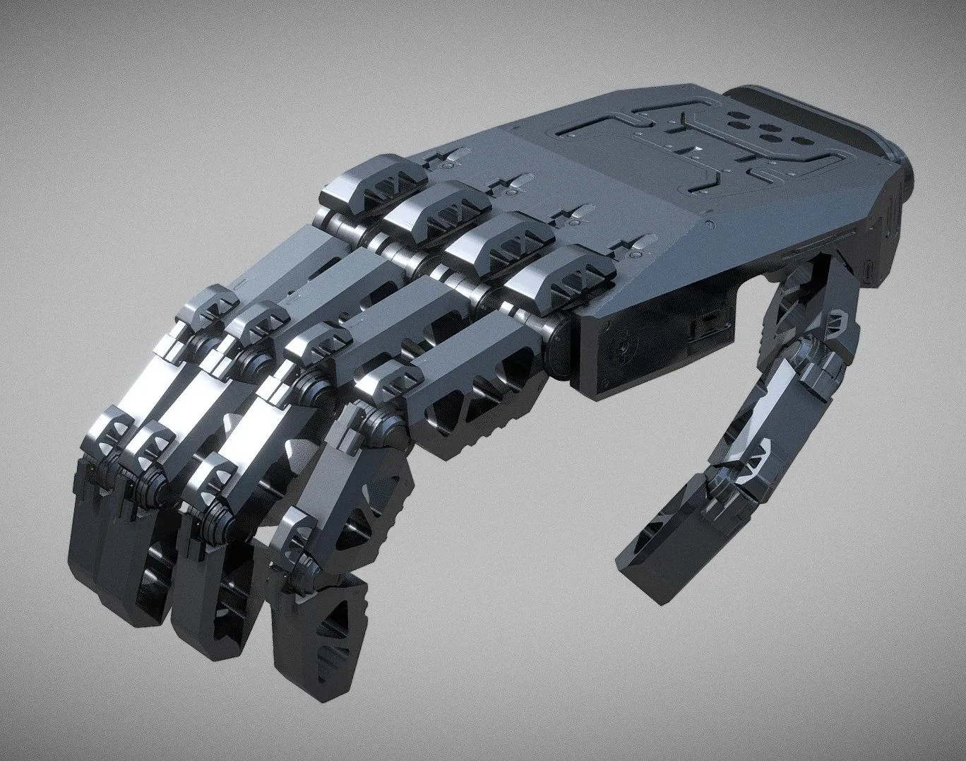 PBR Game 3D Models – Mech Hand