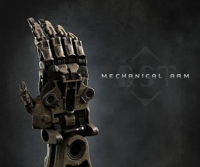 PBR Game 3D Models – Mechanical arm