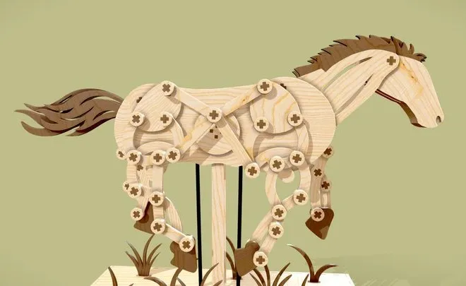 PBR Game 3D Models – Mechanical Horse Running