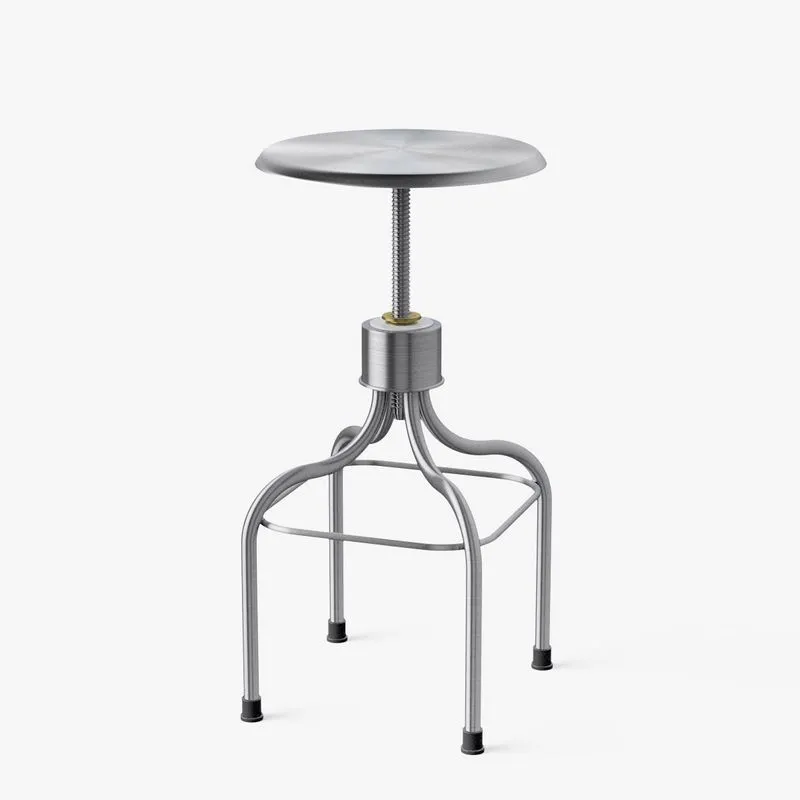 PBR Game 3D Models – Medical Exam Stool Steel