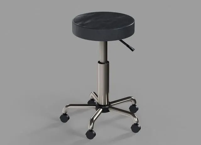 PBR Game 3D Models – Medical Lab Stool