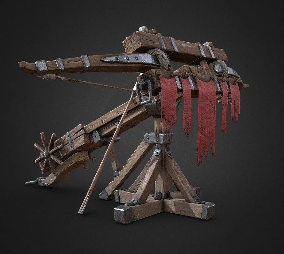 PBR Game 3D Models – Medieval Balista