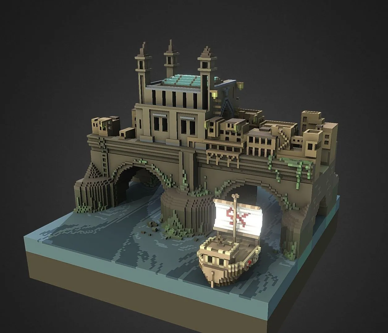 PBR Game 3D Models – Medieval Bridge