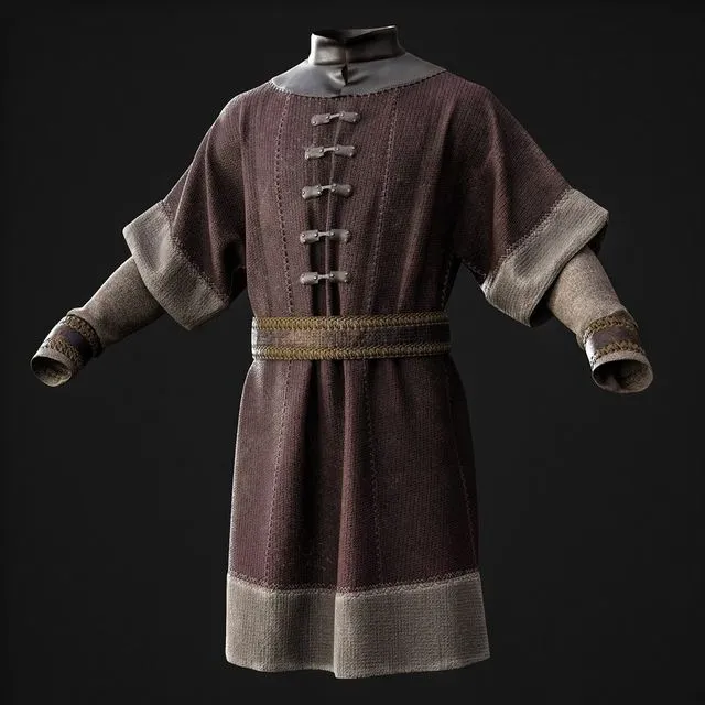 PBR Game 3D Models – Medieval clothing