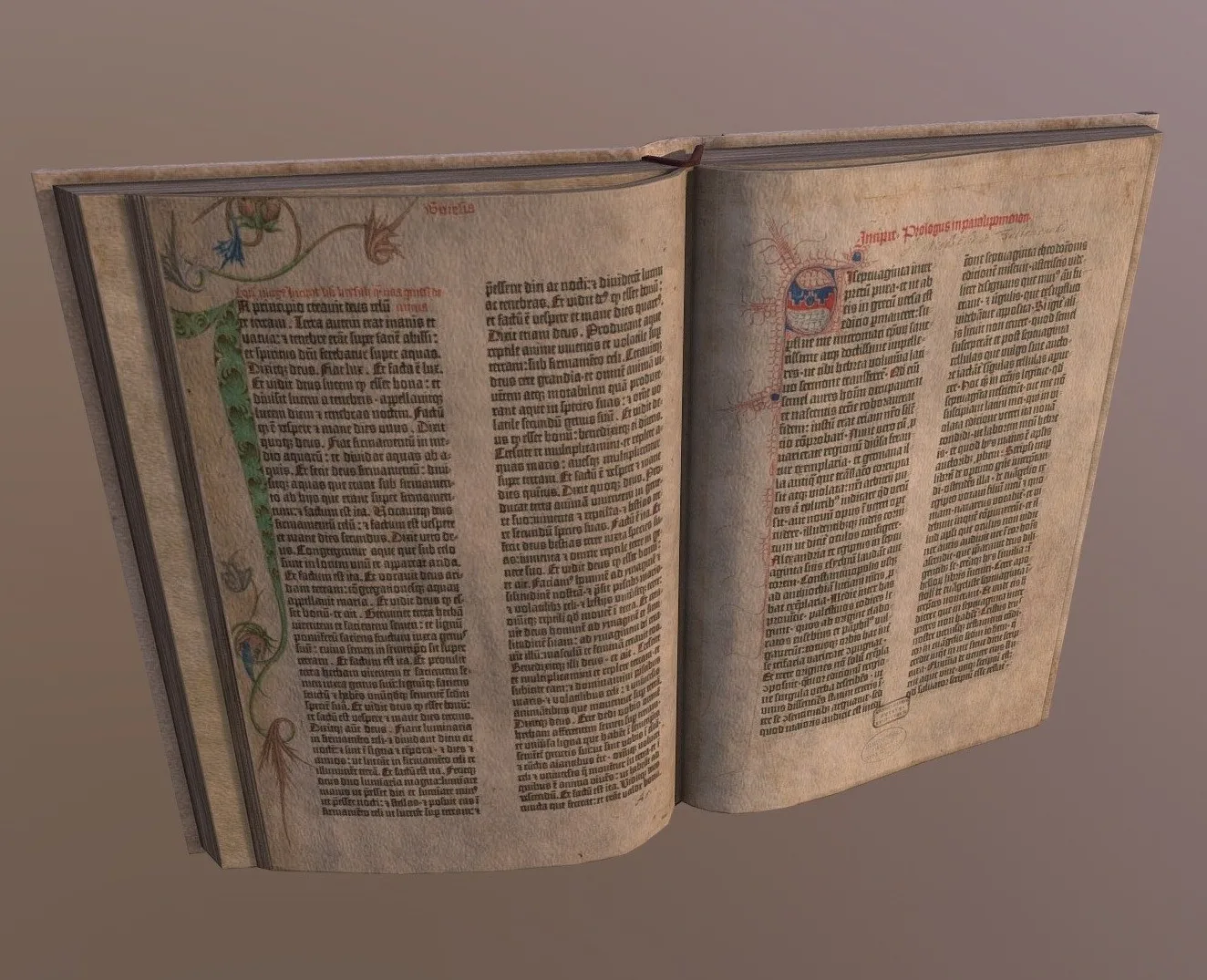PBR Game 3D Models – Medieval Open Book 2