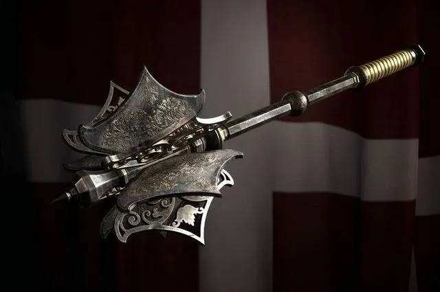 PBR Game 3D Models – Medieval templar battle mace