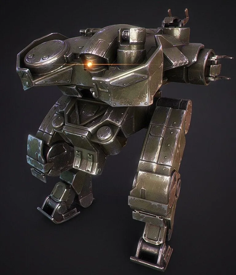 PBR Game 3D Models – Medium Mech