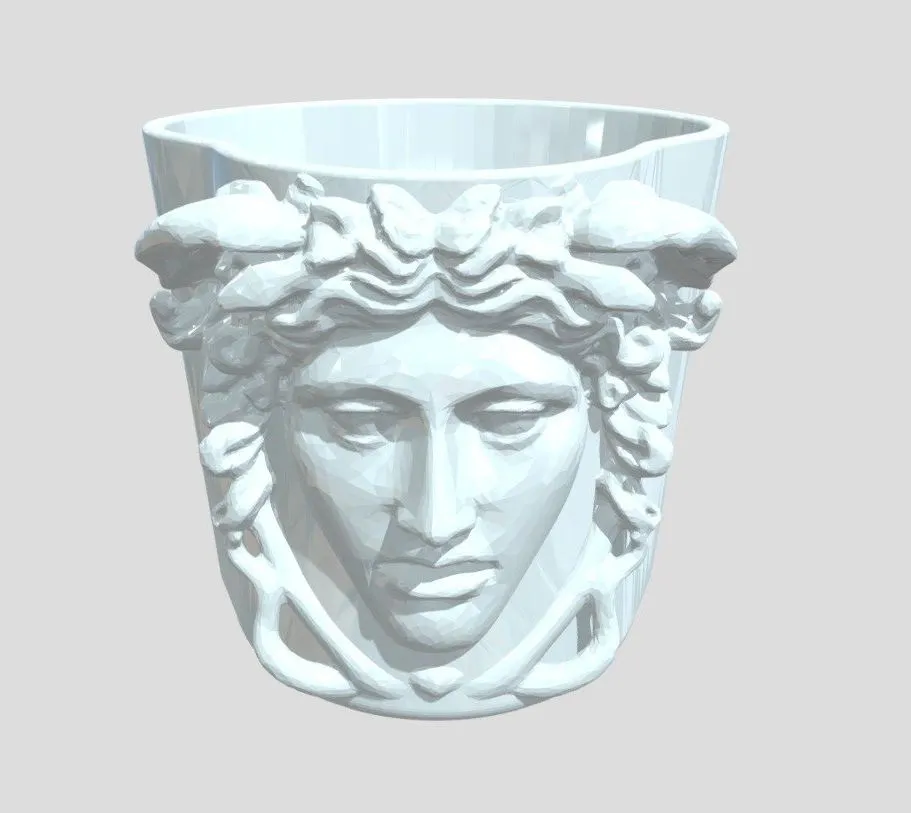 PBR Game 3D Models – Medusa Plant Pot