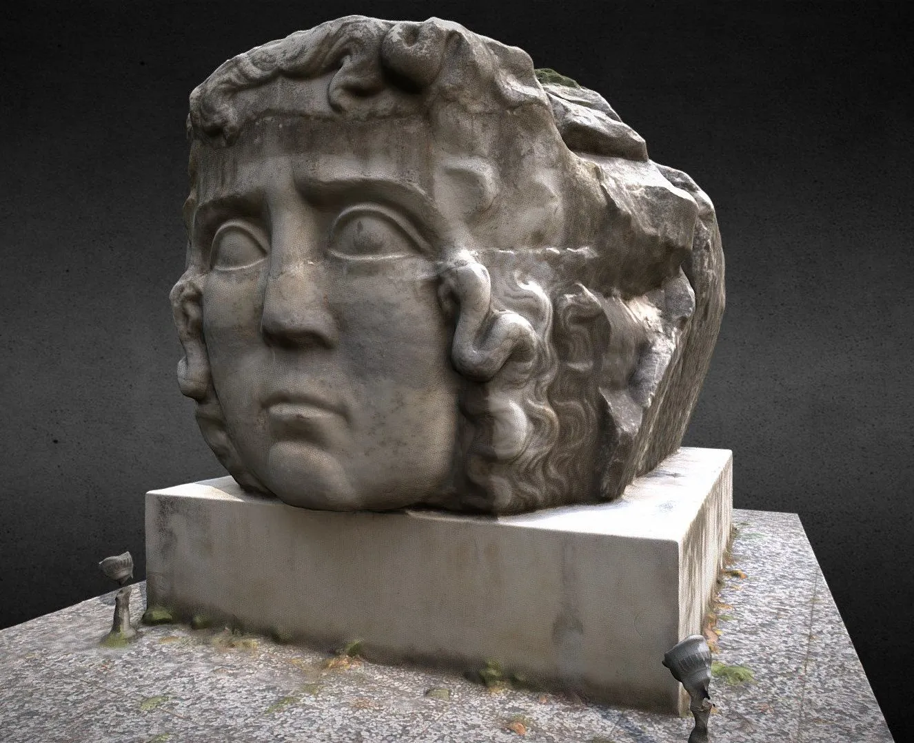 PBR Game 3D Models – Medusas Head Double Istanbul