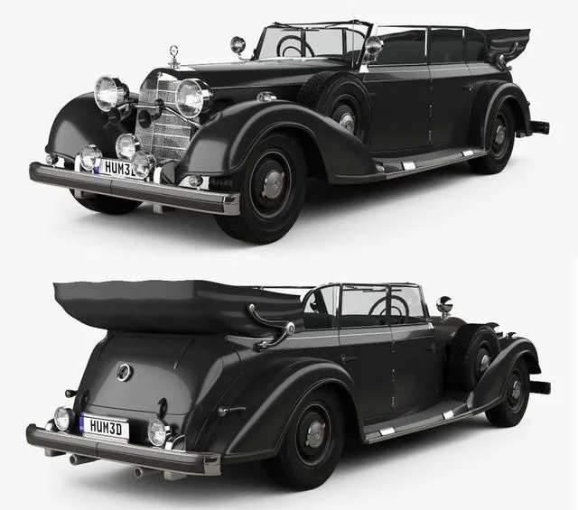 PBR Game 3D Models – Mercedes-Benz 770K 1936