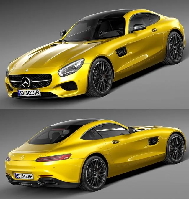 PBR Game 3D Models – Mercedes-Benz AMG GT S 2016