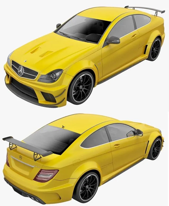 PBR Game 3D Models – Mercedes Benz C63 AMG 2013