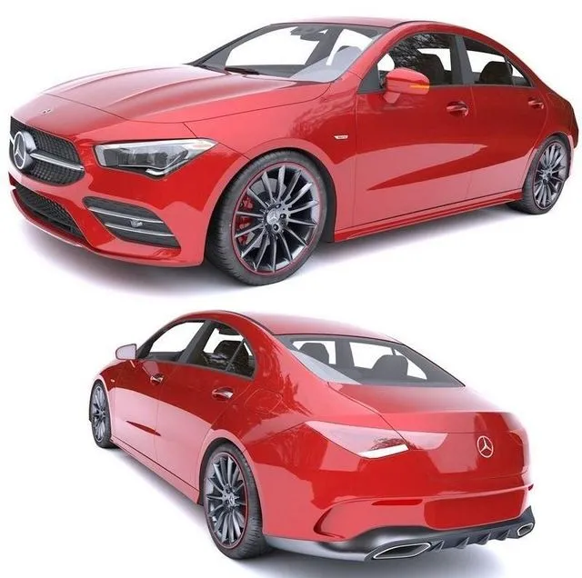 PBR Game 3D Models – Mercedes-Benz CLA AMG 2020
