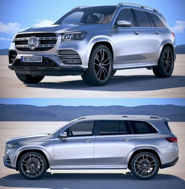 PBR Game 3D Models – Mercedes-Benz GLS 2020