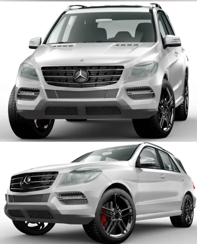 PBR Game 3D Models – Mercedes-Benz ML350 AMG Edition