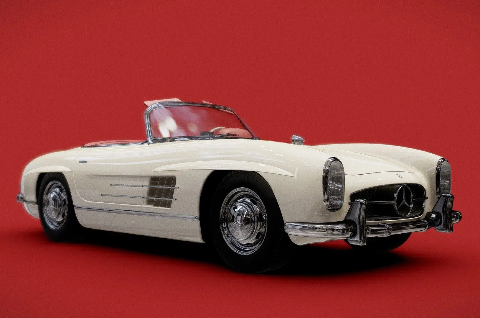 PBR Game 3D Models – Mercedes Benz Sl300 Roadster