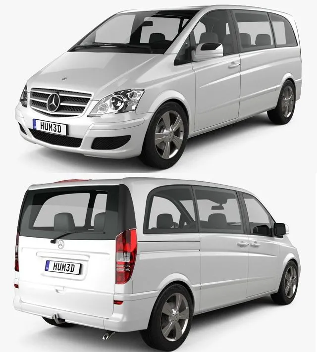 PBR Game 3D Models – Mercedes-Benz Viano Compact 2011