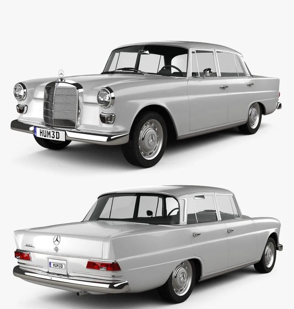 PBR Game 3D Models – Mercedes-Benz W110 1966