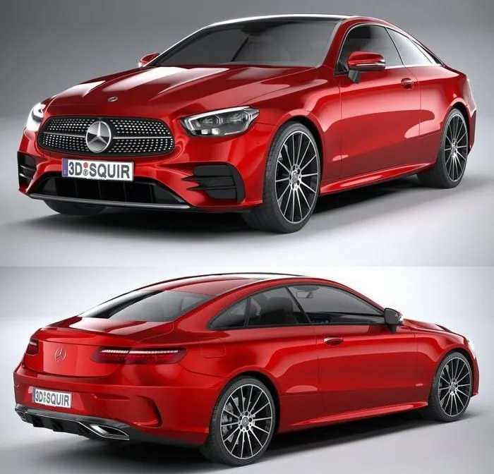 PBR Game 3D Models – Mercedes E-Class Coupe AMG-Line 2021