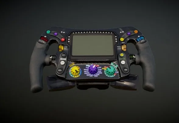 PBR Game 3D Models – Mercedes F1 Steering Wheel   2022