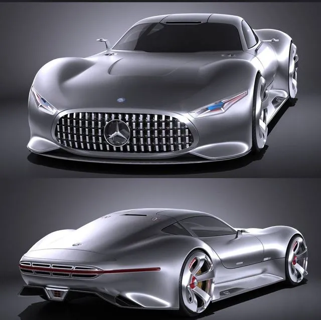 PBR Game 3D Models – Mercedes Vision Gran Turismo Concept