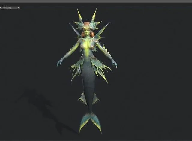 PBR Game 3D Models – Mermaid