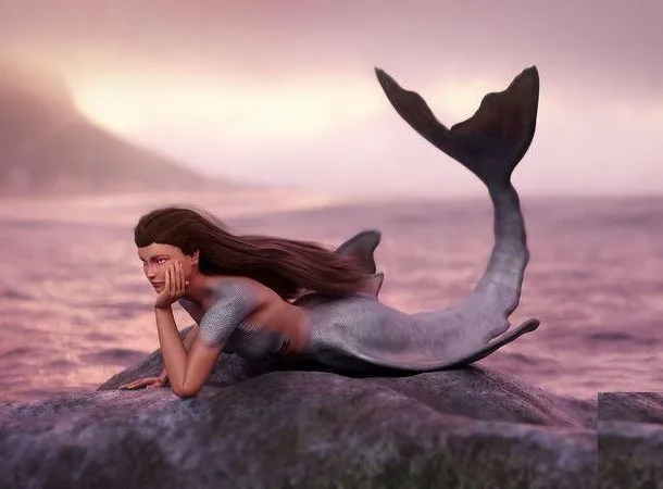 PBR Game 3D Models – Mermaid