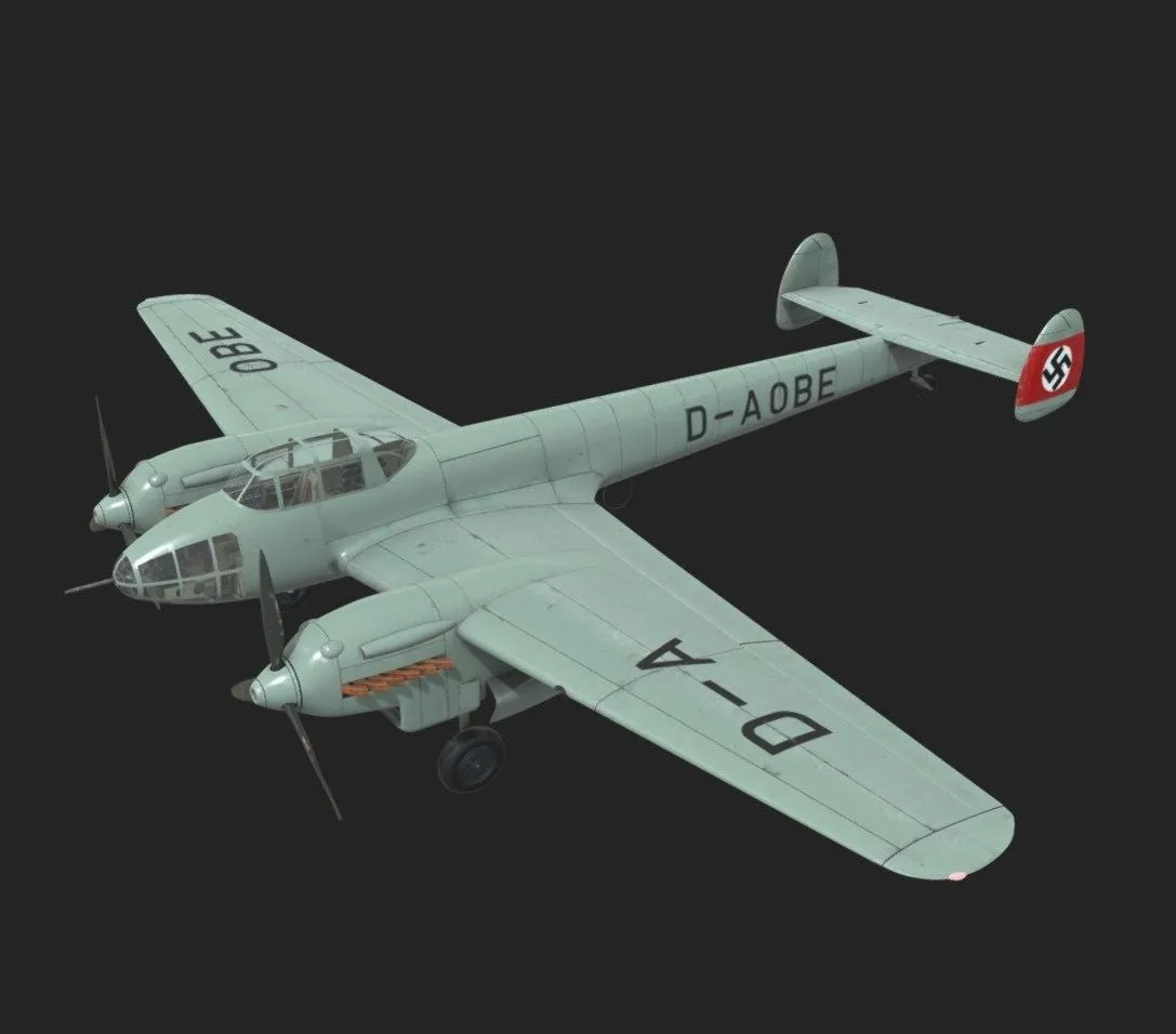 PBR Game 3D Models – Messerschmitt Bf 162