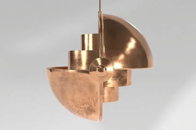 PBR Game 3D Models – Metal Loft Lamp