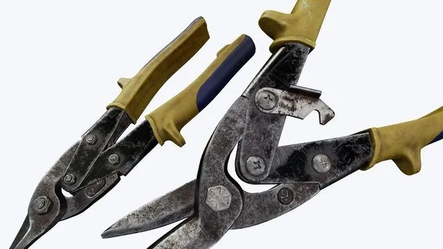 PBR Game 3D Models – Metal Shears