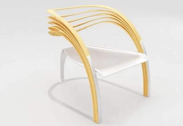 PBR Game 3D Models – Metal Wood Chair